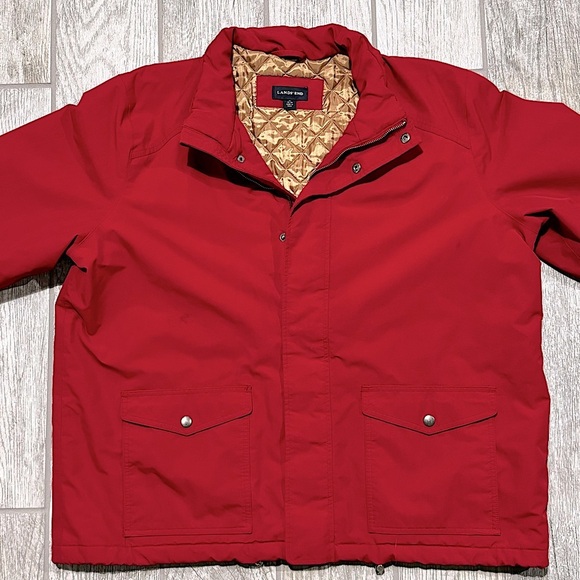 LANDS END Squall Parka Jacket RED
Mens Size XL 46-48 - Picture 1 of 14
